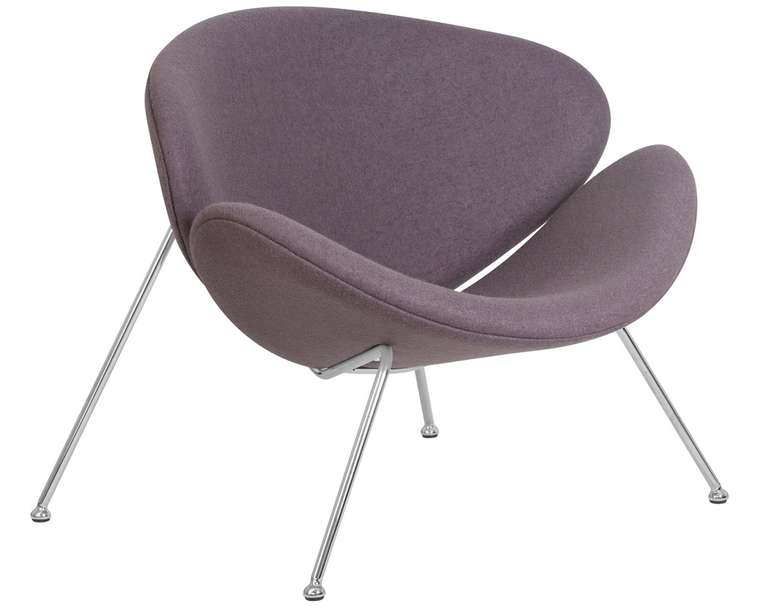 Кресло дизайнерское Emily серого цвета
