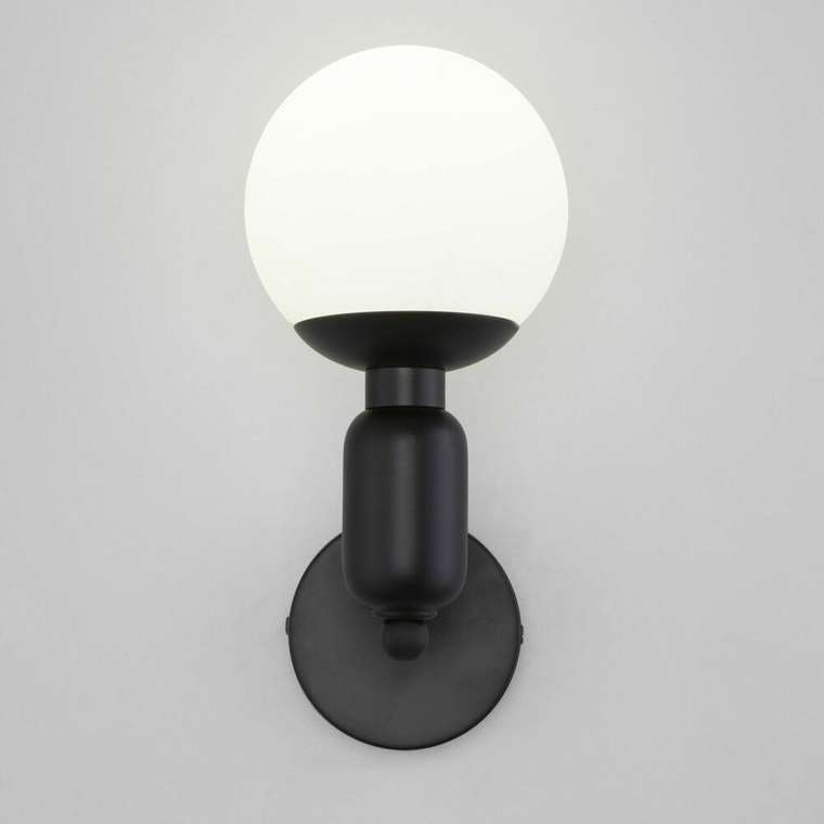 Настенный светильник со стеклянным плафоном 50251/1 черный Bubble