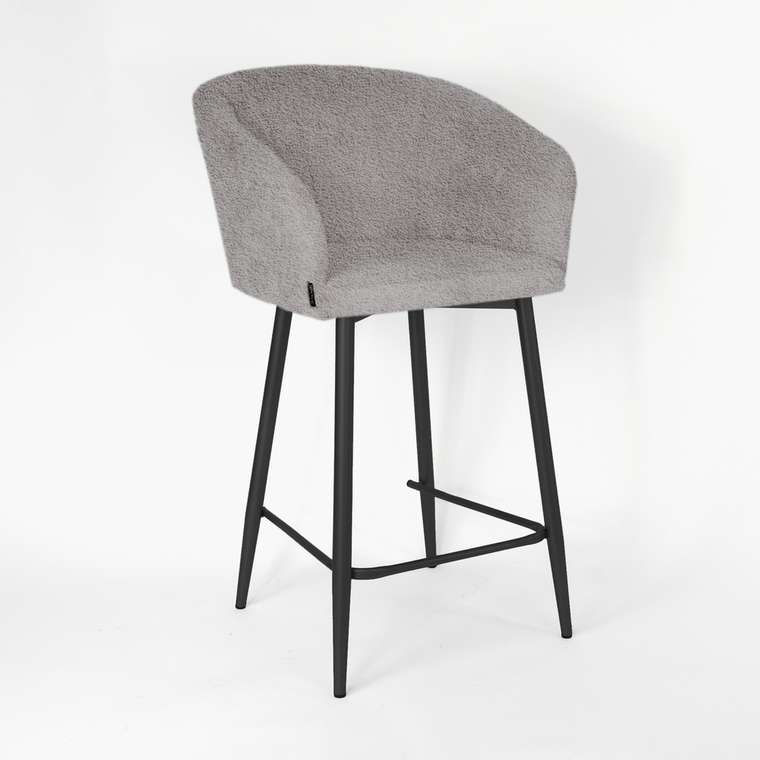 Барный стул Гарда серо-черного цвета
