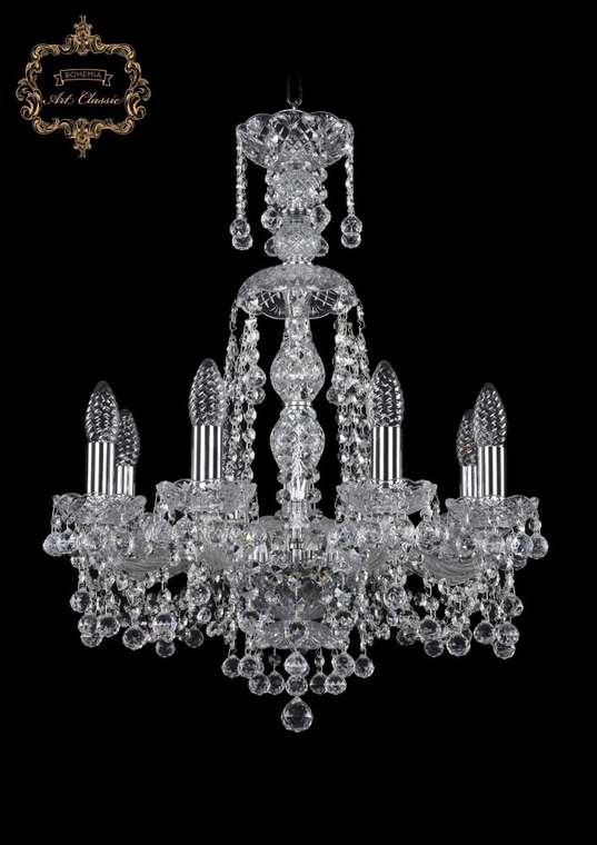 Хрустальная подвесная люстра Art Classic 46327 11.26.8.165.XL-62.Cr.B подсвечник