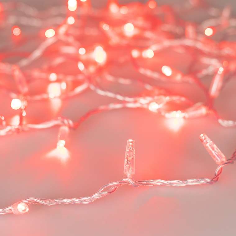 Светодиодная гирлянда ARD-STRING-CLASSIC-1000-CLEAR-100LED-PULSE Red (230V, 7W) (Ardecoled, IP65) 031639