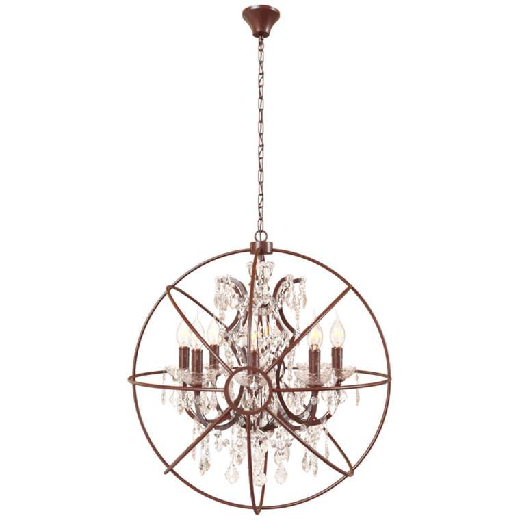 Подвесная люстра Foucaults Orb Crystal Loft1897/8 (цвет коричневый)
