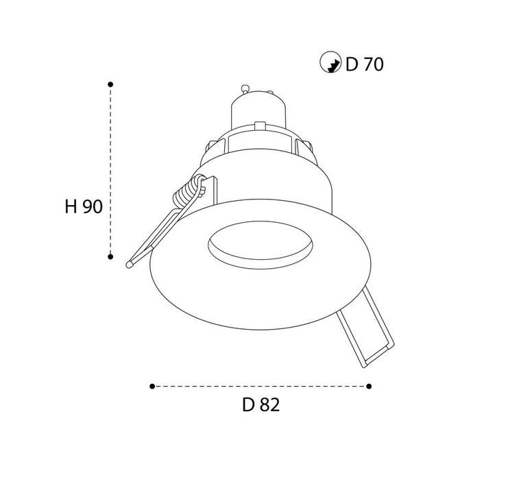 Встраиваемый светильник M01-1021 white (алюминий, цвет белый)