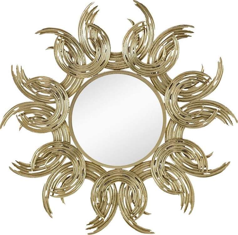 Зеркало настенное 95х95 в золотой раме