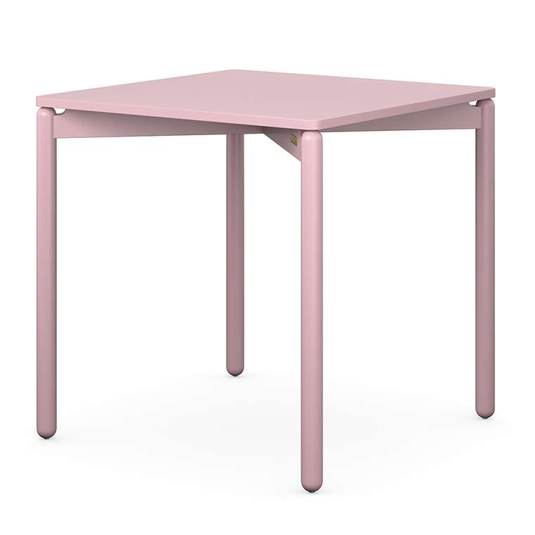 Стол обеденный Saga розового цвета