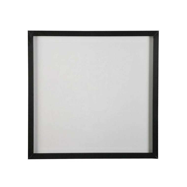 Картина Белый Чёрный Стеклянный 2 x 30 x 30 cm