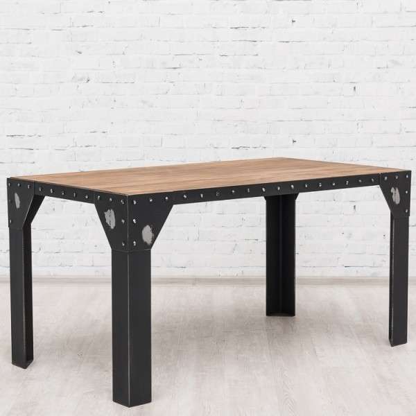 Обеденный стол "Brooklyn" на металлическом каркасе 