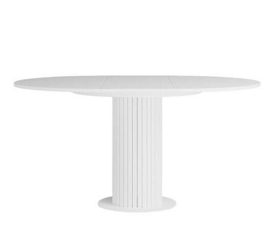 Раздвижной обеденный стол Джесси белого цвета