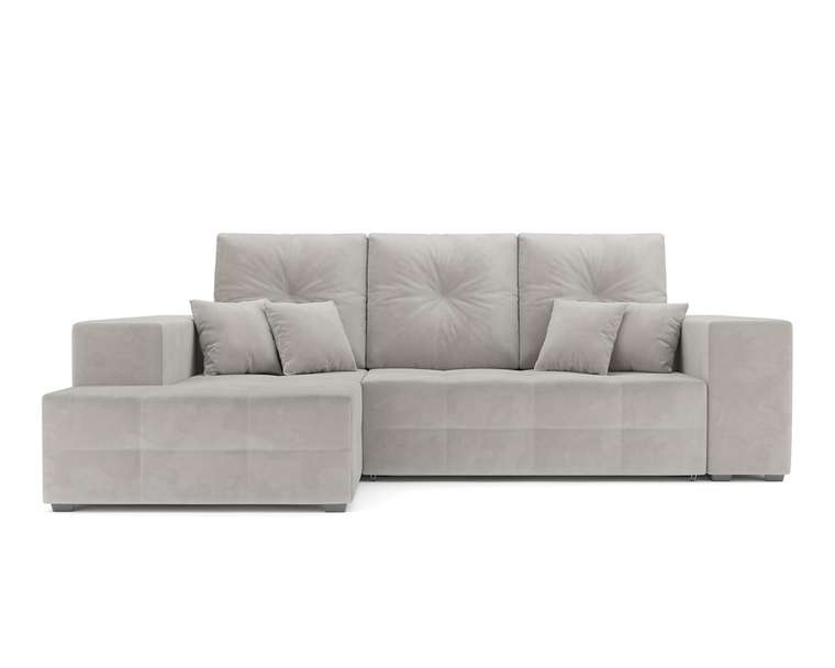 Угловой диван-кровать Монреаль светло-бежевого цвета левый угол