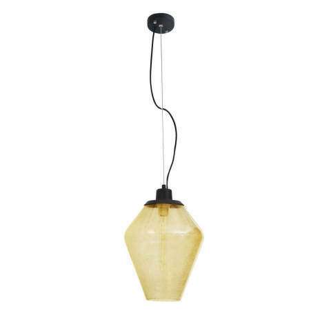 Подвесной светильник Calima с плафоном янтарного цвета