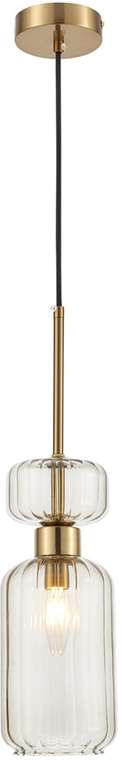 Подвесной светильник 1141/1S E14*60W Antigue copper/Beige Escada GLOSS Beige