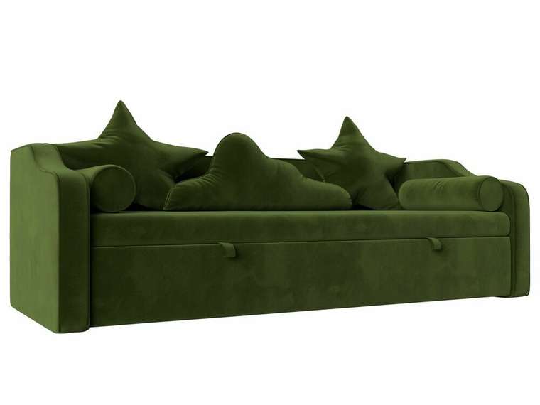 Детский диван-кровать Рико зеленого цвета