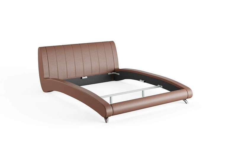 Кровать Verona 160х200 бежево-серого цвета без основания