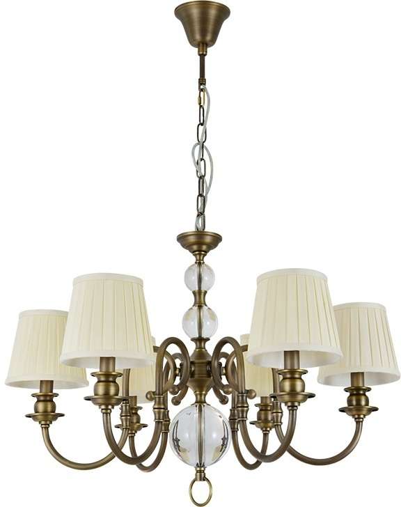 Подвесная люстра Newport 3100 3106/C black brass без абажуров