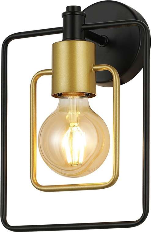 Бра Escada Interval 1165/1A 1x40Вт E27, металл, черный/золото