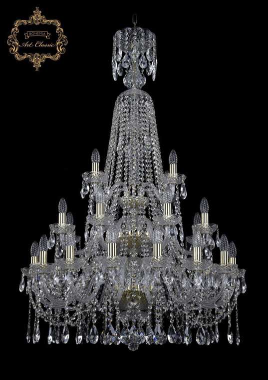 Хрустальная подвесная люстра Art Classic 45271 11.12.16+8+4.300.3d.XL-132.Gd.Sp подсвечник