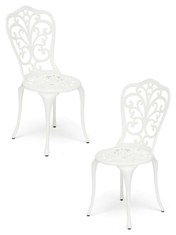Комплект из двух стульев Mozart белого цвета
