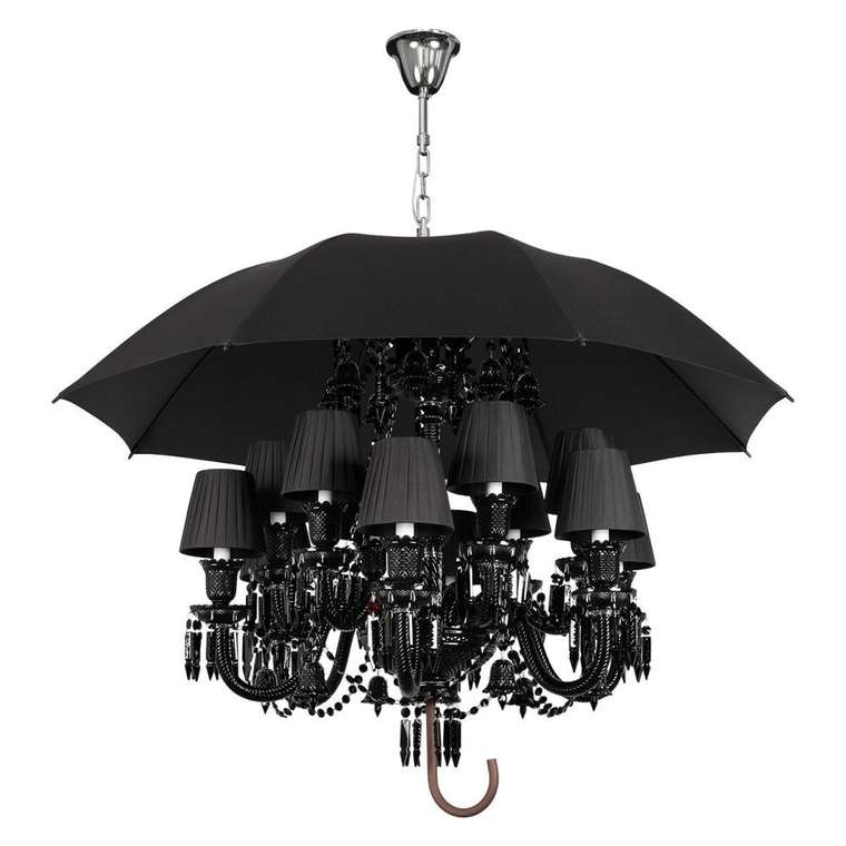 Подвесная люстра Marie 10556/12 Black (стекло, цвет черный)