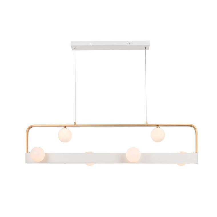 подвесная люстра Fitirum  металл, акрил 6*G9LED*10W, excluded + LED*18W, 1000LM, 4000K, included