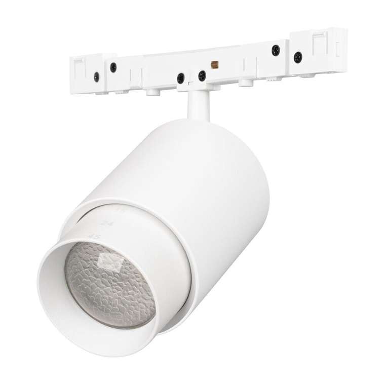 Трековый магнитный светильник Arlight MAG-MICROCOSM-SPOT-ZOOM-R38-5W Day4000 (WH, 10-55 deg, 24V) (IP20 Металл) 051806