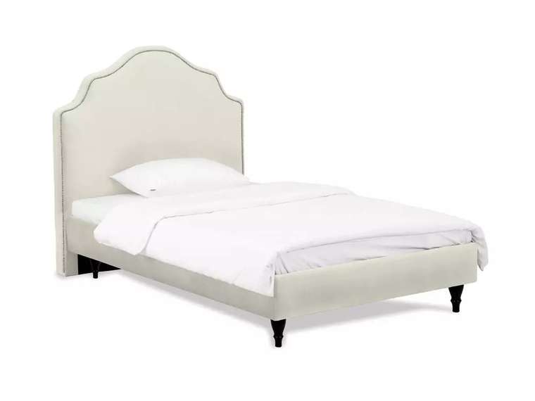 Кровать Princess II L 120х200 светло-серого цвета