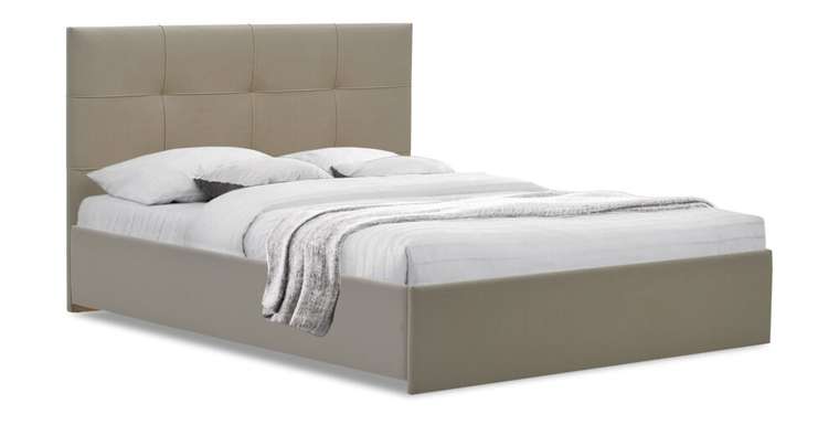 Кровать Келли 180х200 бежевого цвета без подъемного механизма