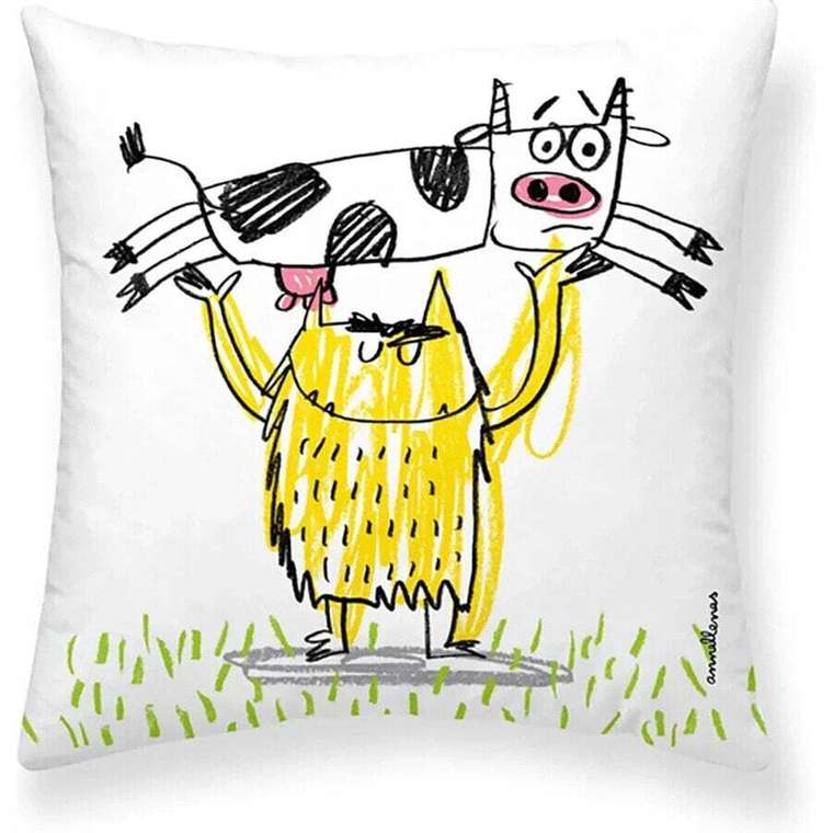 RIPSHOP Cushion Fund Anna Laugh Full In Spanish 50x50 см