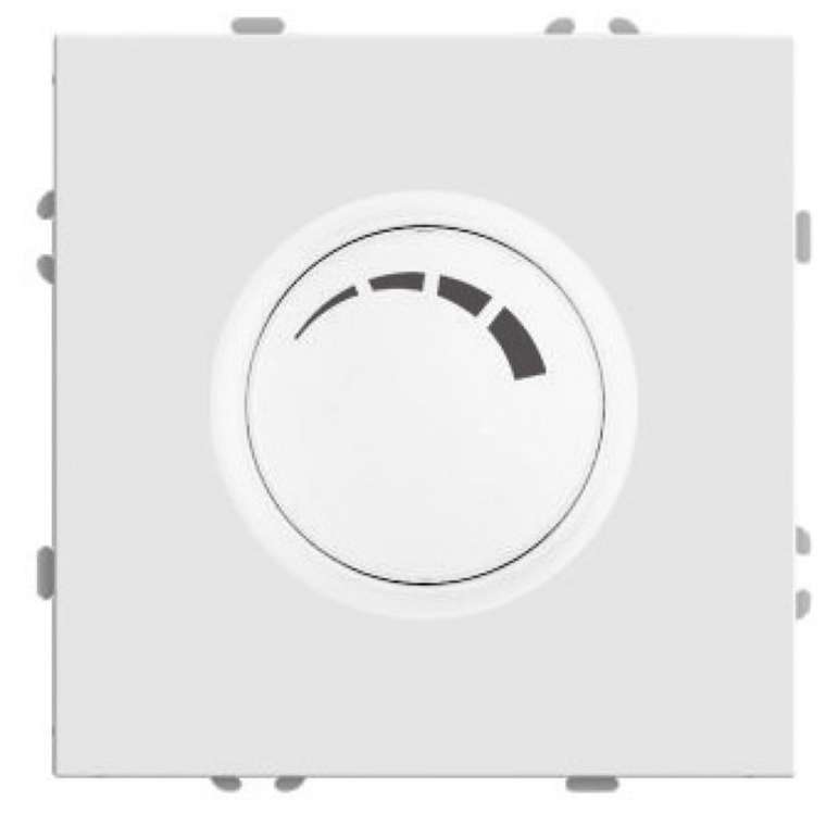 Диммер 250В 500W (белый фарфор, soft touch) Stekker Эмили 49868