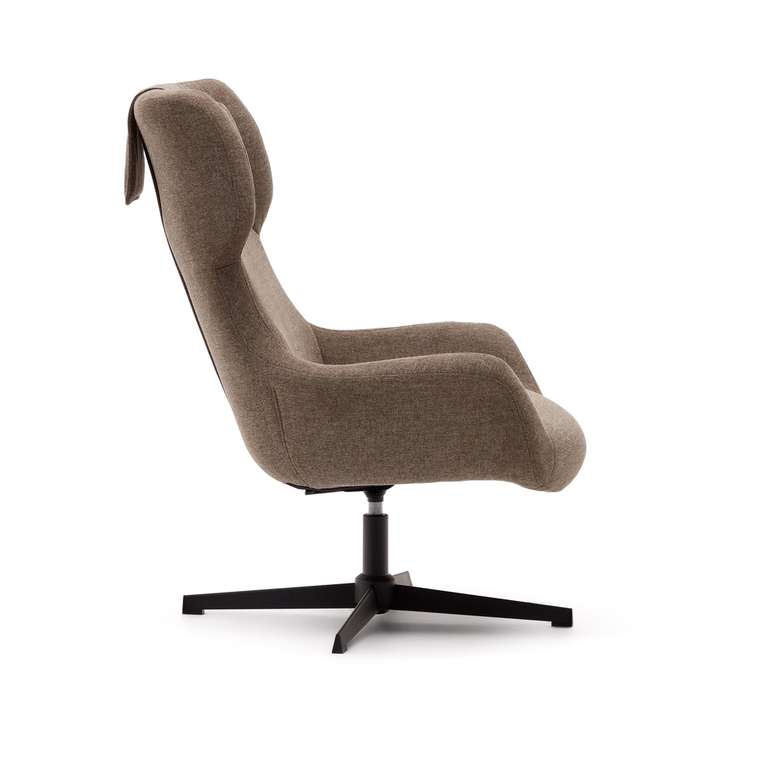 Вращающееся кресло Zalina коричневого цвета