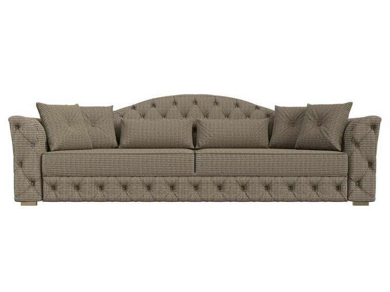 Прямой диван-кровать Артис бежево-коричневого цвета