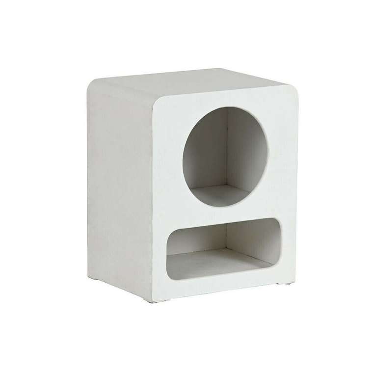 Ночной столик Белый Деревянный MDF 40 x 30 x 48 cm
