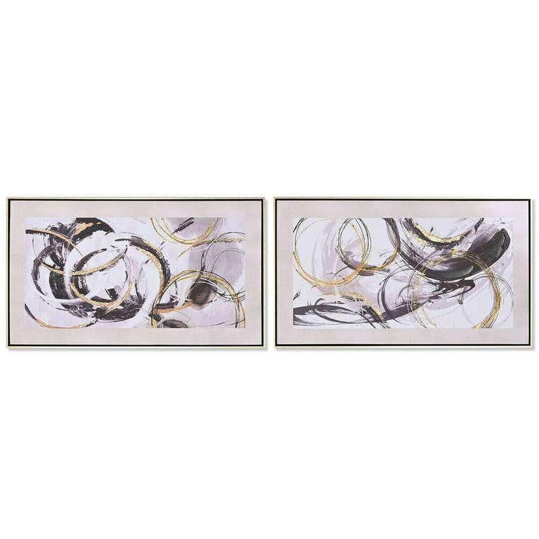 Картина Абстракция современный 95 x 3 x 55 cm (2 штук)
