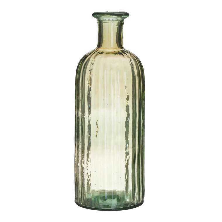 Стеклянная ваза зеленого цвета