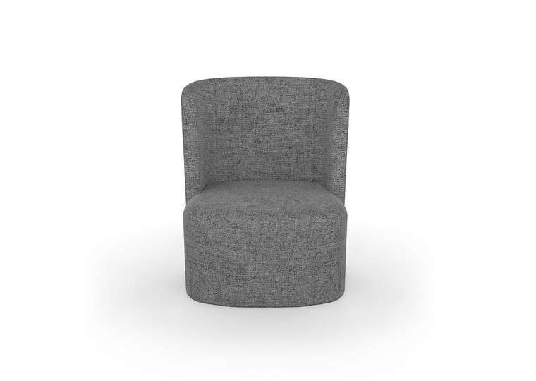 Кресло E7.5 в обивке из рогожки серого цвета