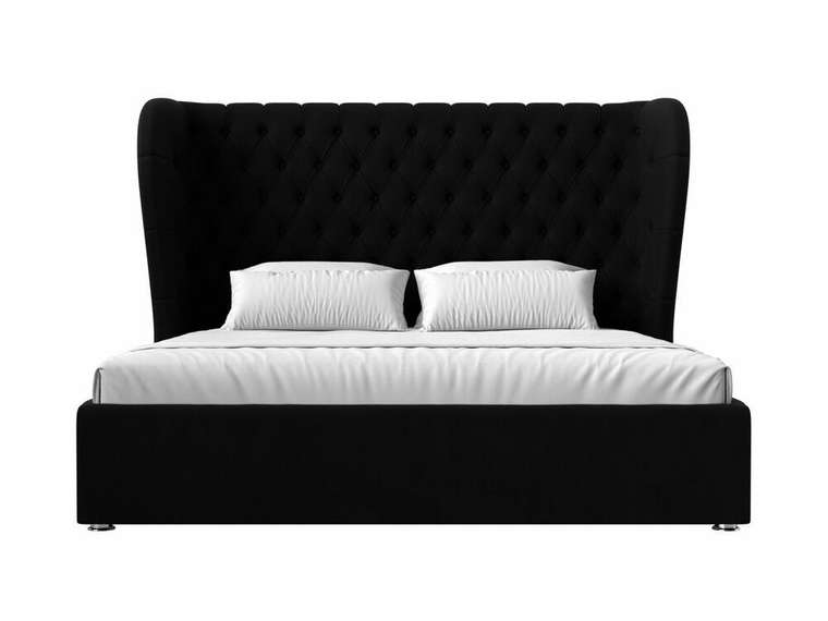 Кровать Далия 200х200 с подъемным механизмом черного цвета