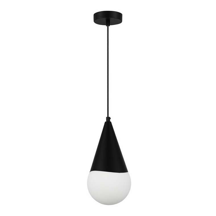 Светильник подвесной Черный/Белый E27 1*40W FIORI