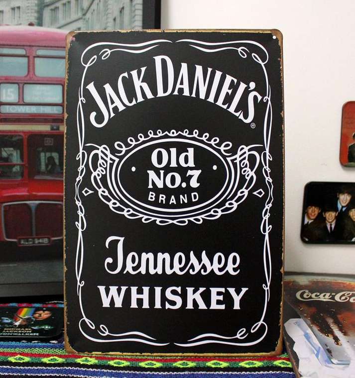 Табличка "Jack Daniels"