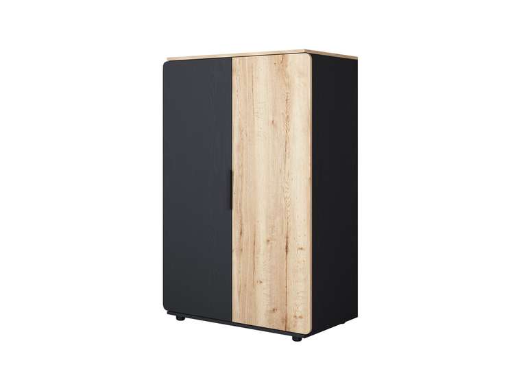 Шкаф для одежды Дельта Лофт черно-бежевого цвета 
