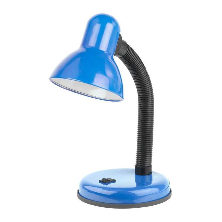 Настольная лампа синего цвета