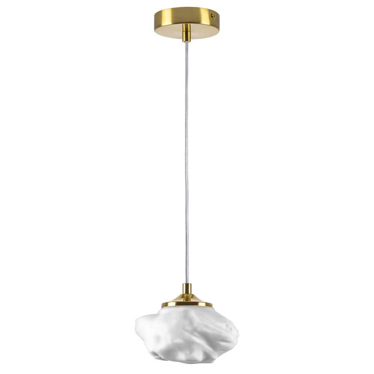 Люстра MERINGE 1х6W (led) G9 ЛАТУНЬ/БЕЛЫЙ