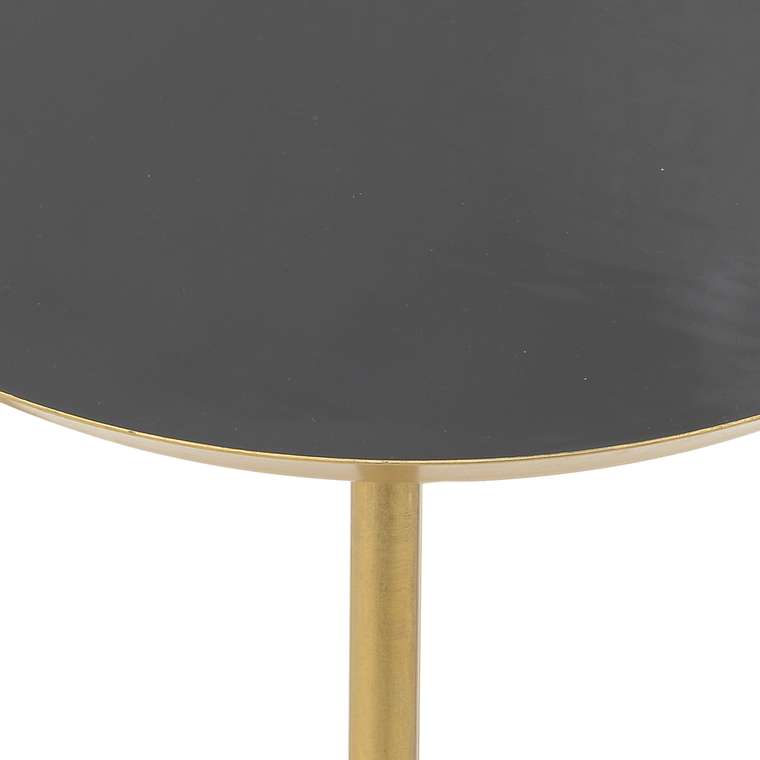 Кофейный стол черно-золотого цвета 