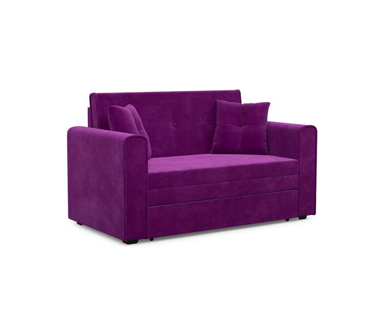 Прямой диван-кровать Санта фиолетового цвета