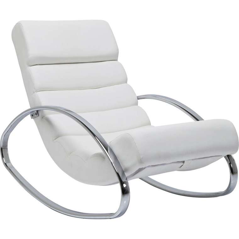 Кресло-качалка Manhattan белого цвета