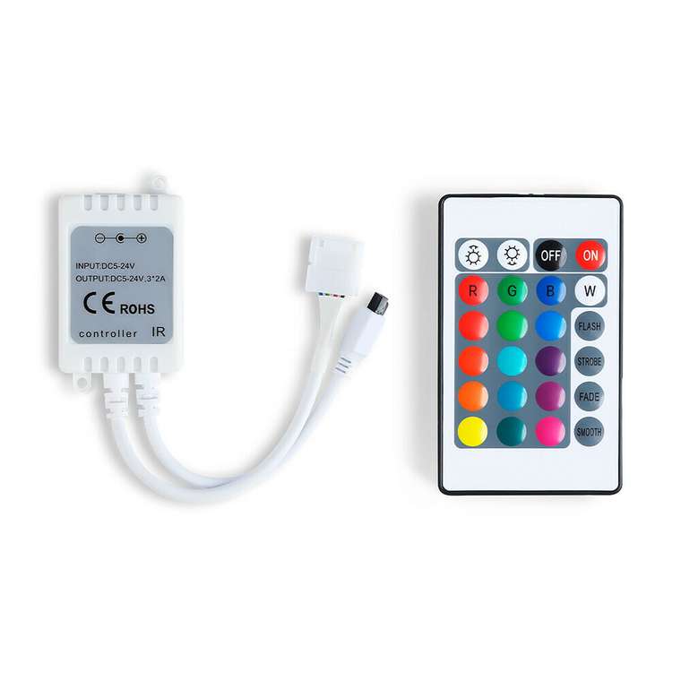Контроллер для светодиодных лент RGB с инфракрасным пультом Ambrella LED Strip GS11201