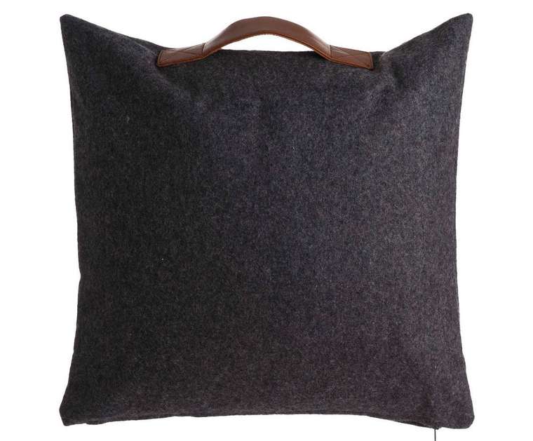 Декоративная подушка темно-серого цвета