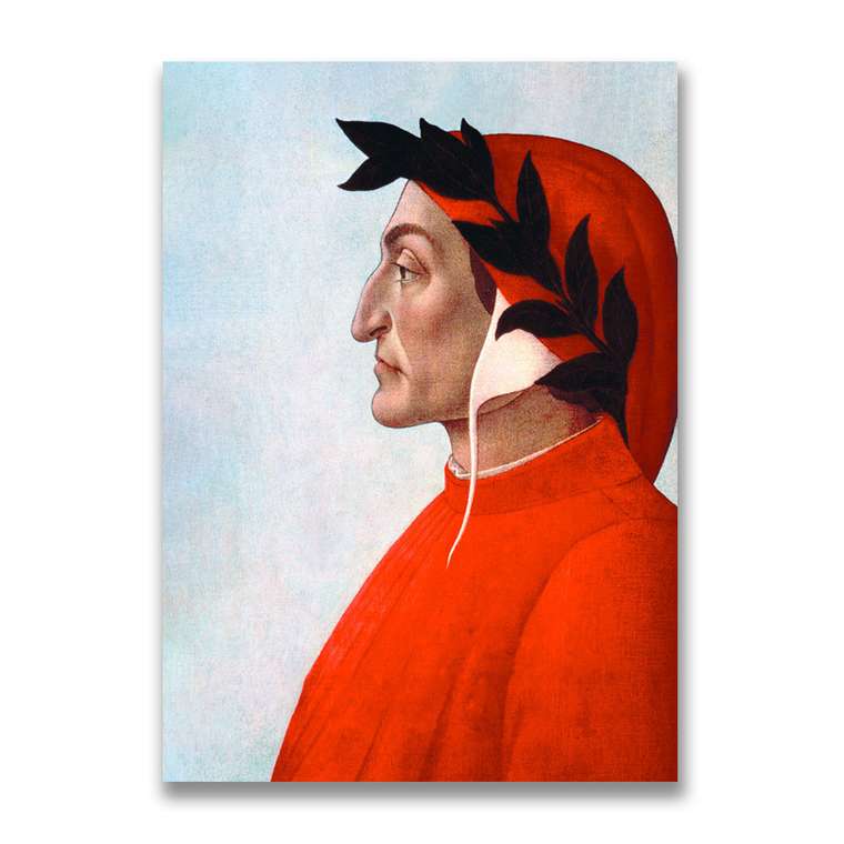 Картина на холсте Данте, Боттичелли 50х70 см