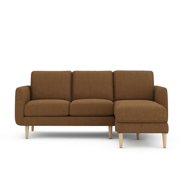 Угловой диван Jimi коричневого цвета