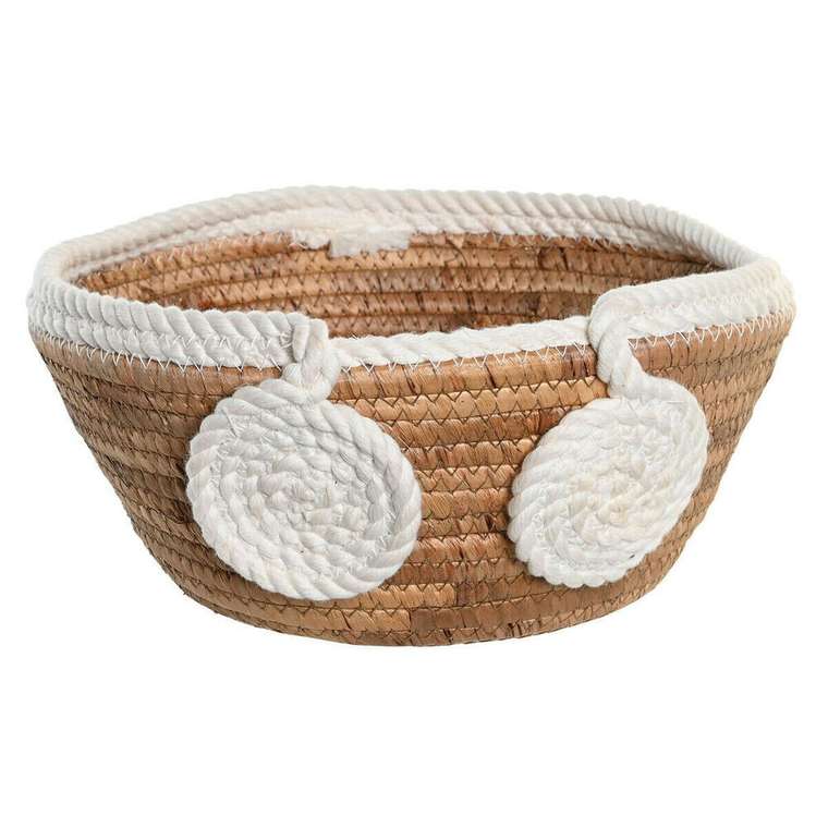 Блюдо 30 x 30 x 14  Натуральный Белый Boho