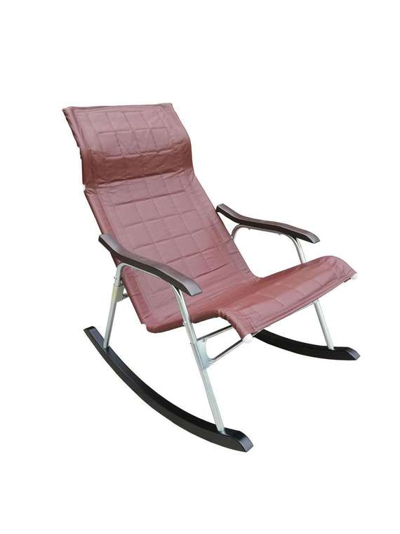 Кресло-качалка Белтех коричневого цвета