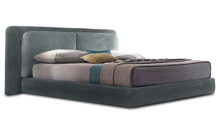 Кровать без подъемного механизма Фелини 140х200 серого цвета